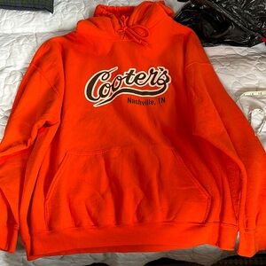 Cooters orange sweatshirt. Nashville Tennessee.